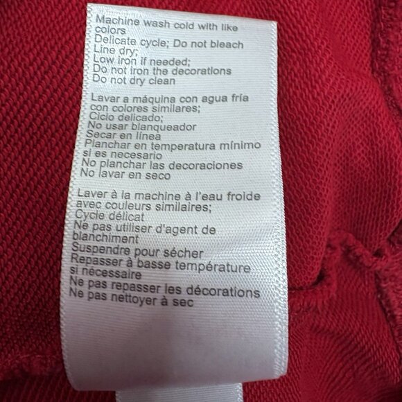 Psycho Bunny Rio Red Gresham Bunny Logo French Terry Sweatshirt Women’s XXL - Picture 10 of 10